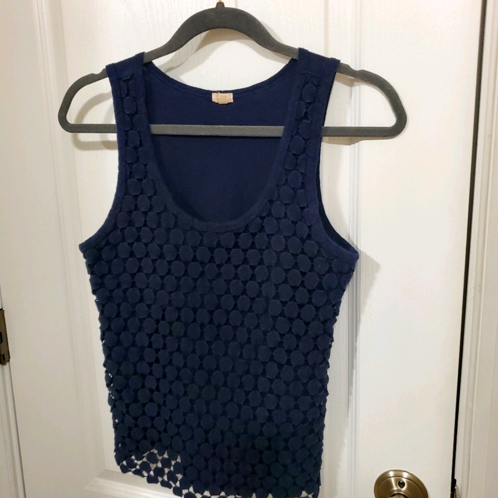 J Crew Small Navy Blue Tank Top
